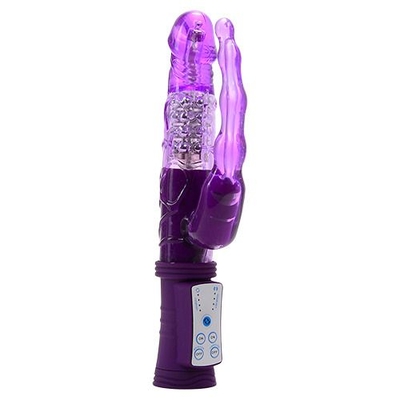 Фиолетовый анально-вагинальный вибратор Magic Tales Magic Spheres Rabbit - 21,5 см. - фото, цены