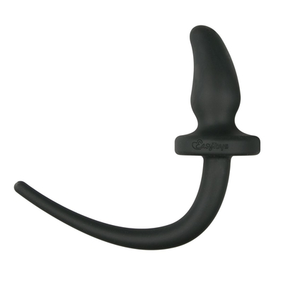 Черная анальная пробка Dog Tail Plug с хвостом - фото, цены