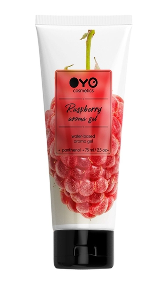 Лубрикант на водной основе Oyo Aroma Gel Raspberry с ароматом малины - 75 мл. - фото, цены
