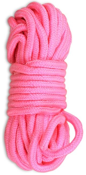 Розовая верёвка для любовных игр - 10 м. - фото, цены