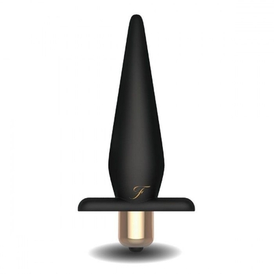 Черный анальный плаг Vibrating Butt Plug - фото, цены