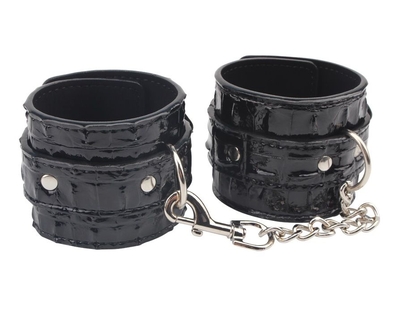 Черные наручники Surrender Wrist Restraints - фото, цены