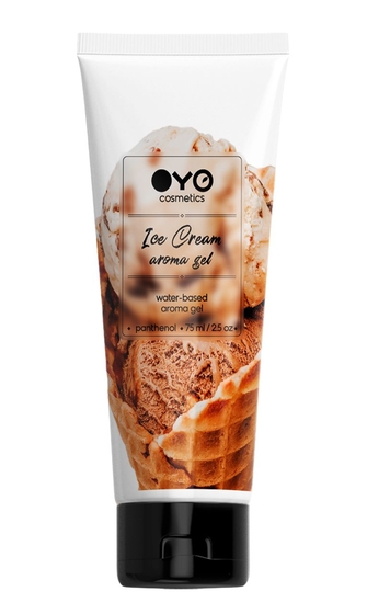 Лубрикант на водной основе Oyo Aroma Gel Ice Cream с ароматом пломбира - 75 мл. - фото, цены