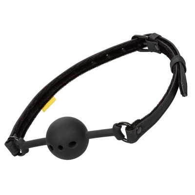 Черный силиконовый кляп-шар Breathable Ball Gag - фото, цены