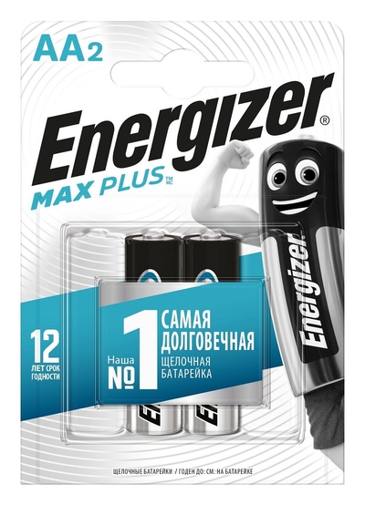 Батарейки Energizer Max Plus Lr6/e91 Aa 1.5v - 2 шт. - фото, цены