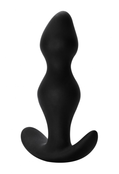 Чёрная фигурная анальная пробка Fantasy - 12,5 см. - фото, цены