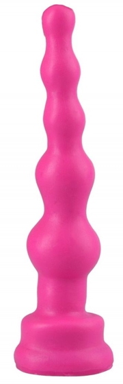 Ярко-розовый анальный стимулятор-ёлочка - 14,5 см. - фото, цены