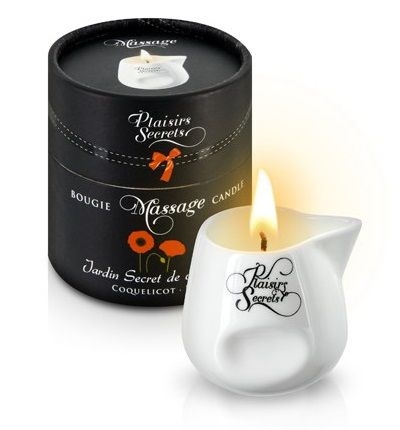Массажная свеча с ароматом мака Jardin Secret De Provence Coquelicot - 80 мл. - фото, цены