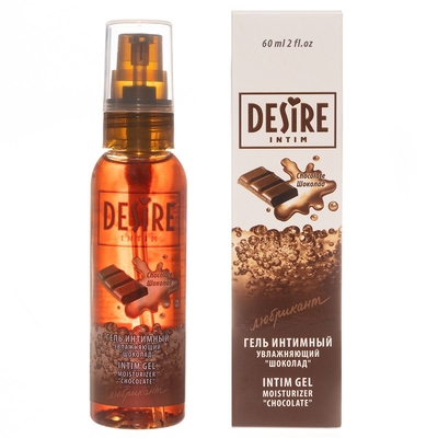 Интимный гель-лубрикант Desire с ароматом шоколада - 60 мл. - фото, цены