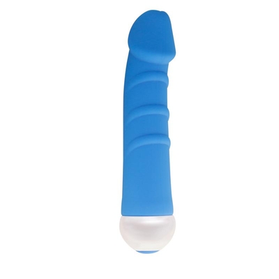 Голубой вибратор Fashion Succubi - 14,5 см. - фото, цены