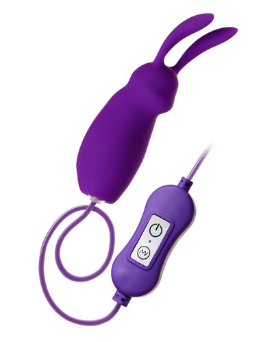 Фиолетовое виброяйцо с пультом управления A-Toys Bunny, работающее от Usb - фото, цены