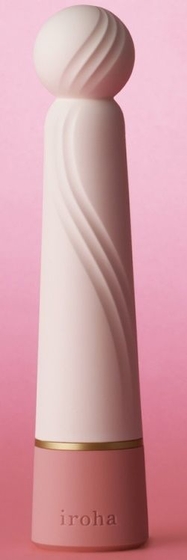 Нежно-розовый вибратор с шаровидной мягкой головкой Iroha Rin+ Sango - 16 см. - фото, цены