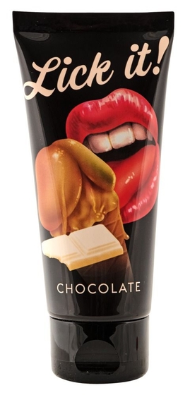 Съедобная смазка Lick It с ароматом белого шоколада - 100 мл. - фото, цены