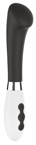 Черный вибратор Aceso с утолщенной головкой - 20,8 см. - фото, цены