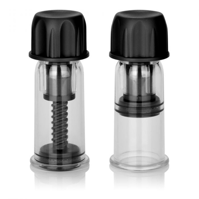 Чёрные помпы для сосков Nipple Play Vacuum Twist Suckers - фото, цены