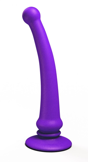 Фиолетовый анальный стимулятор Rapier Plug - 15 см. - фото, цены