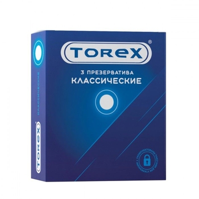 Гладкие презервативы Torex Классические - 3 шт. - фото, цены