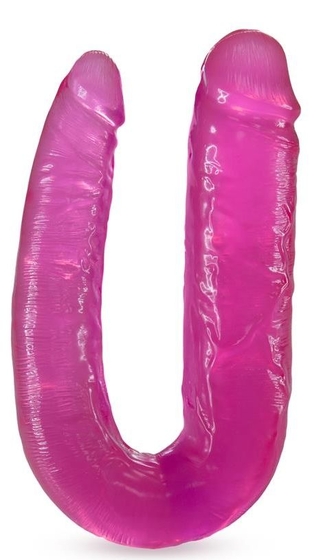 Розовый двусторонний фаллоимитатор Double Headed Dildo - 45 см. - фото, цены