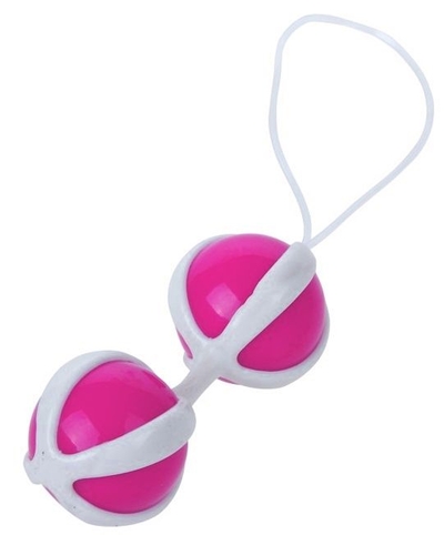 Розовые вагинальные шарики на мягкой сцепке Be Mini Balls - фото, цены