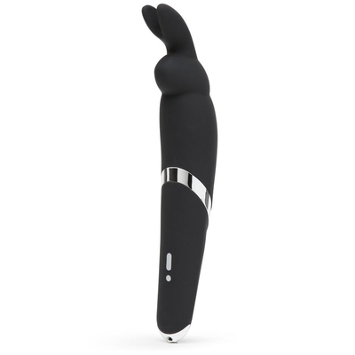 Черный вибратор Rabbit Rechargeable Wand Vibrator - 26,7 см. - фото, цены