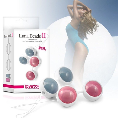 Розовые вагинальные шарики Luna Beards Ii - фото, цены