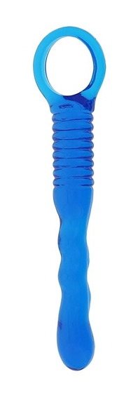 Голубой анальный стимулятор Tapered Anal Rod Blue - 14,5 см. - фото, цены