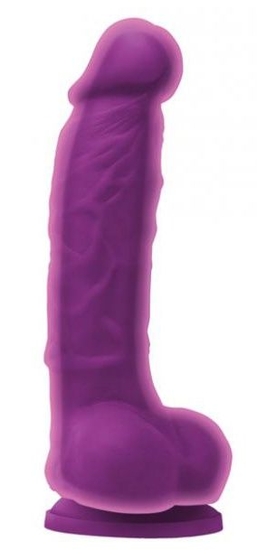 Фиолетовый фаллоимитатор с двойным слоем Dual Density 5 - 17,8 см. - фото, цены