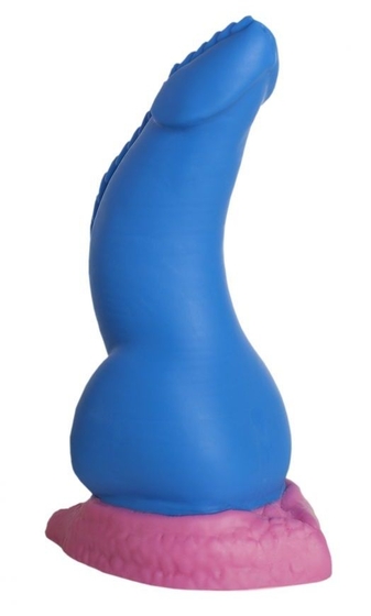 Синий фаллоимитатор Дракон Эглан Small - 21 см. - фото, цены