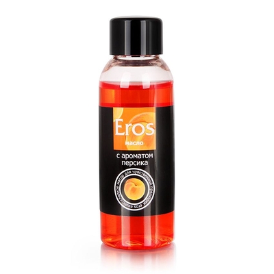 Массажное масло Eros exotic с ароматом персика - 50 мл. - фото, цены