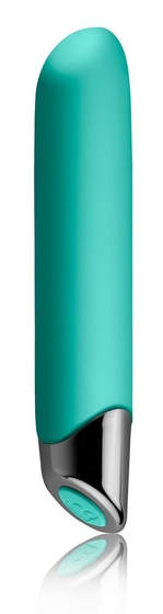 Зеленый перезаряжаемый вибратор Chaiamo - 16 см. - фото, цены