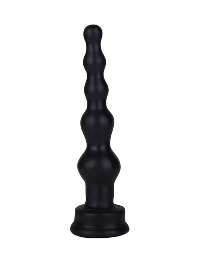 Чёрный анальный стимулятор-ёлочка - 14,5 см. - фото, цены