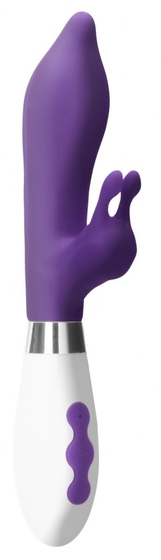 Фиолетовый вибратор-кролик Adonis - 22 см. - фото, цены