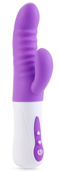 Фиолетовый вибростимулятор Purple Punch - 24 см. - фото, цены