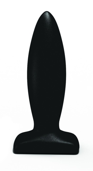 Чёрный анальный стимулятор Streamline Plug - 10 см. - фото, цены