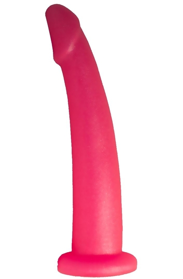Розовый стимулятор простаты из геля - 18 см. - фото, цены