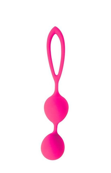 Розовые вагинальные шарики с петлёй Cosmo - фото, цены
