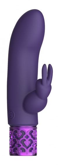 Фиолетовый мини-вибратор Dazzling - 11,8 см. - фото, цены