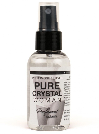 Женский парфюмированный спрей для нижнего белья Pure Crystal - 50 мл. - фото, цены