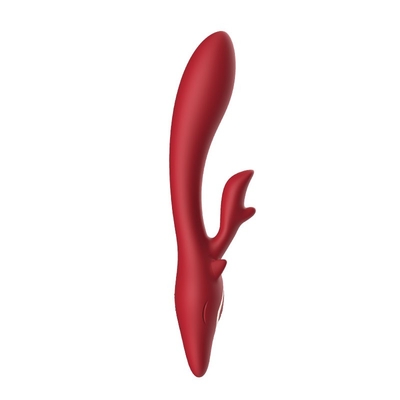 Красный вибратор-кролик - 22,5 см. - фото, цены