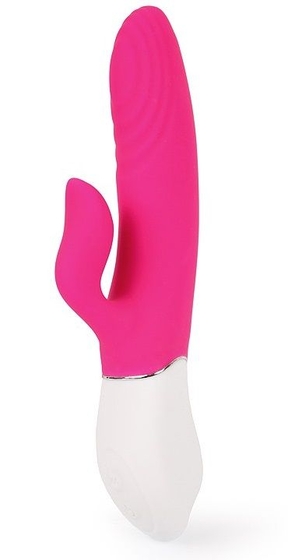 Ярко-розовый вибратор-кролик Lighter для G-стимуляции - фото, цены