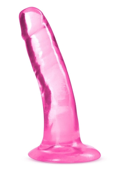 Розовый фаллоимитатор Hard N Happy - 13,9 см. - фото, цены