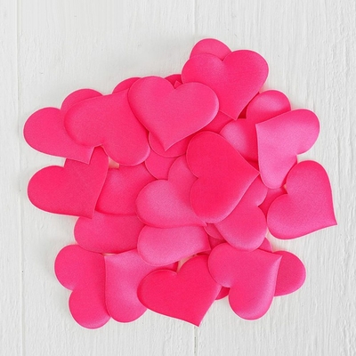 Набор розовых декоративных сердец - 25 шт. - фото, цены