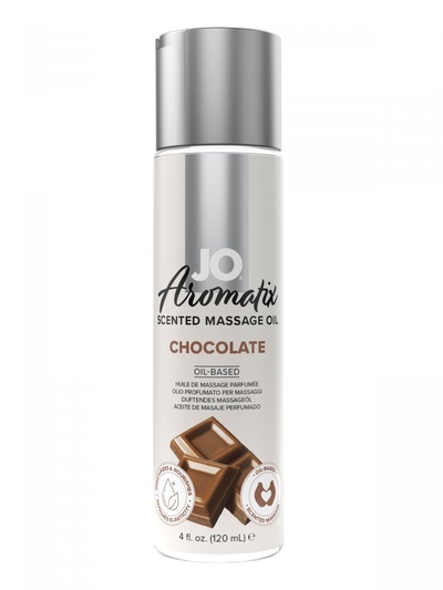 Массажное масло Jo Aromatix Massage Oil Chocolate с ароматом шоколада - 120 мл. - фото, цены