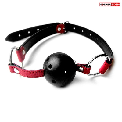 Красно-черный кляп-шарик Ball Gag - фото, цены