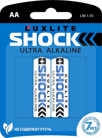 Батарейки Luxlite Shock (blue) типа аа - 2 шт. - фото, цены