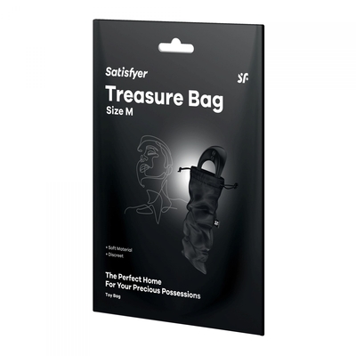 Черный мешочек для хранения игрушек Treasure Bag M - фото, цены