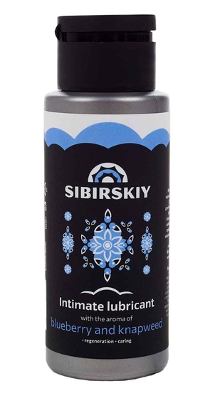 Пролонгирующий интимный лубрикант Sibirskiy с ароматом черники и василька - 100 мл. - фото, цены