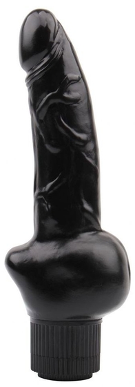 Черный вибратор-реалистик Obsidian Vibe Cock - 19 см. - фото, цены