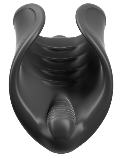 Чёрный мастурбатор Vibrating Silicone Stimulator с вибрацией - фото, цены