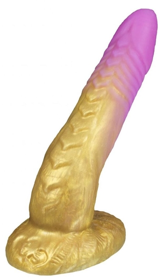 Золотистый фаллоимитатор Феникс mini - 18,5 см. - фото, цены